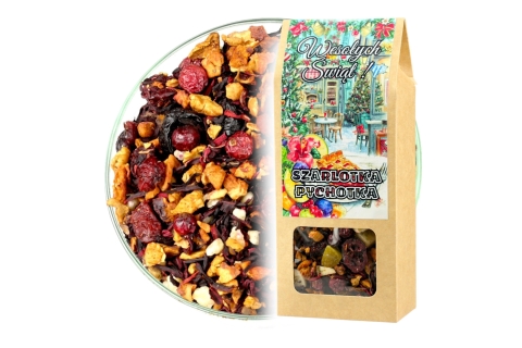 Herbata Owocowa SZARLOTKA PYCHOTKA (KT) (50g) Prezent Na Mikołajki i Święta